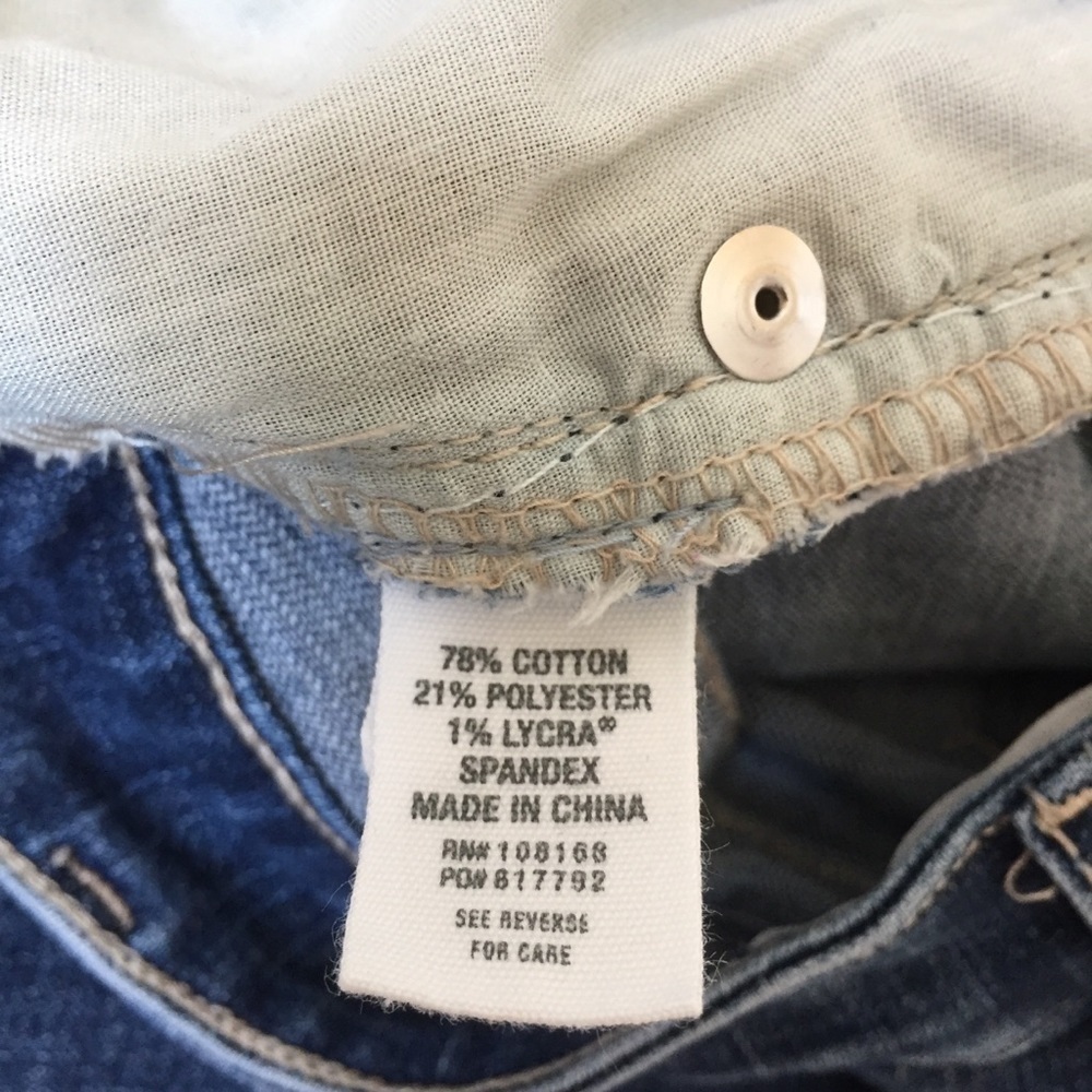 RSQ High Rise Straight Leg Loose Fit Denim Jeans - Picture 11 of 15